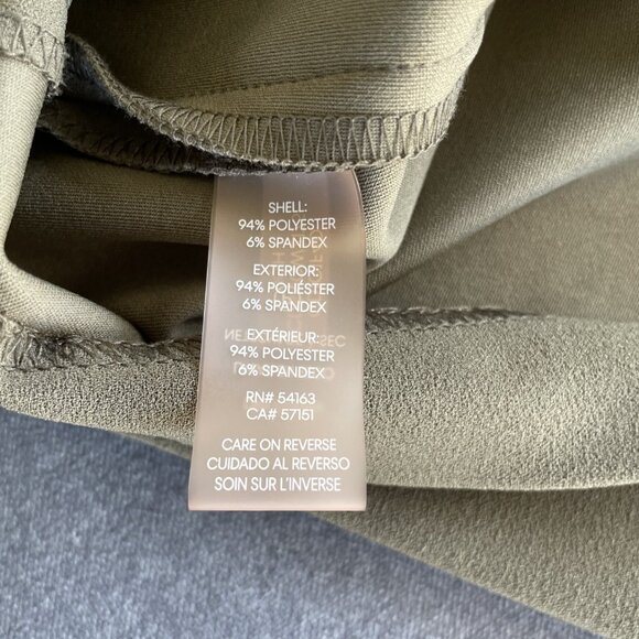 Calvin Klein Women’s Ruffle Cap Sleeve Mock Neck Dress Size 2 Caper - Picture 6 of 9